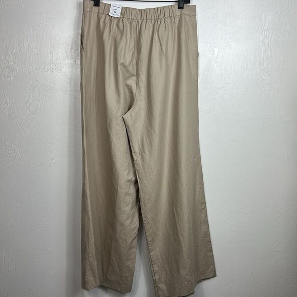 J. McLaughlin Women's Natural Amal Linen-Blend Bottom Pants  Size 10 - Picture 4 of 10